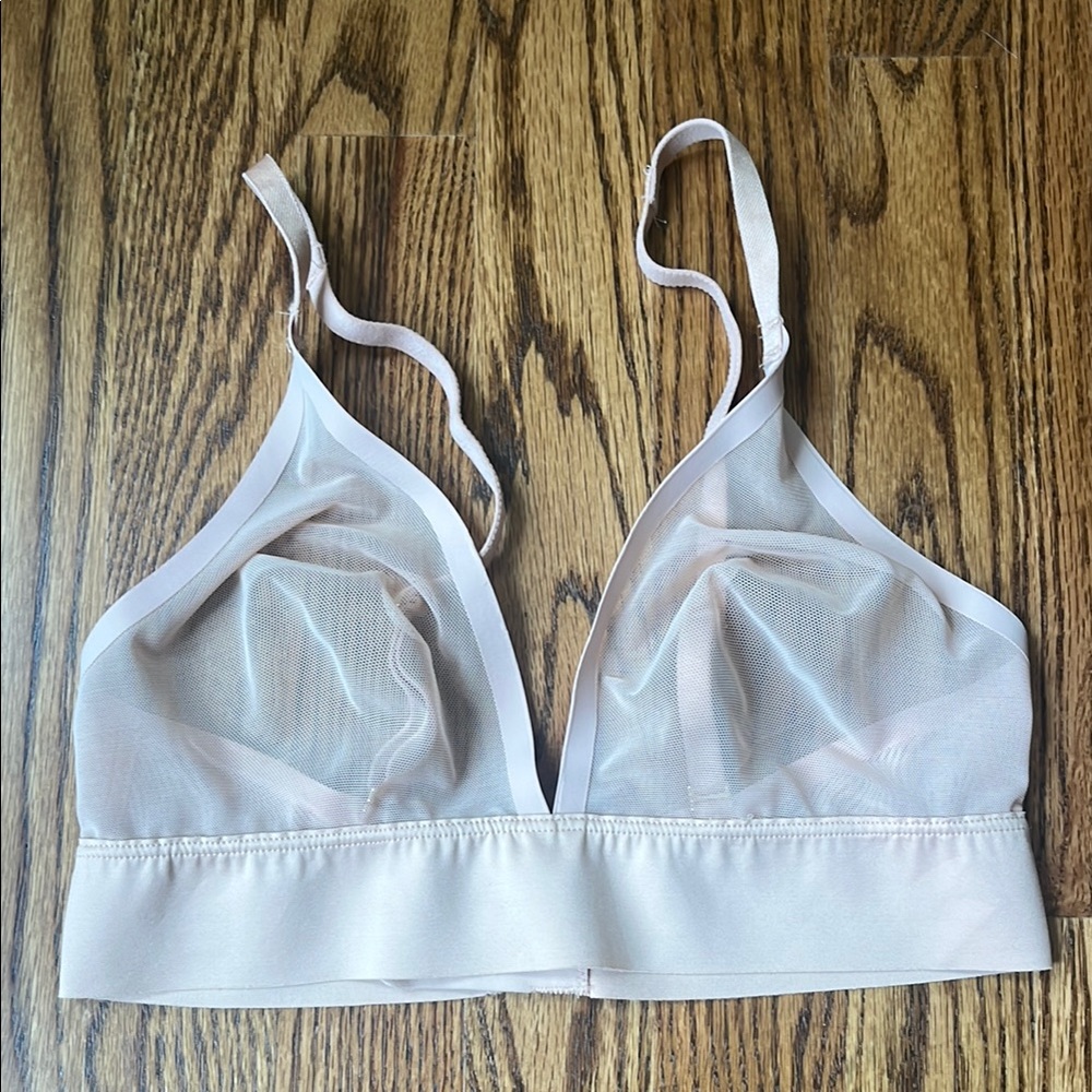 Soma Triangle Mesh Bralette with Adjustable Straps - Hush